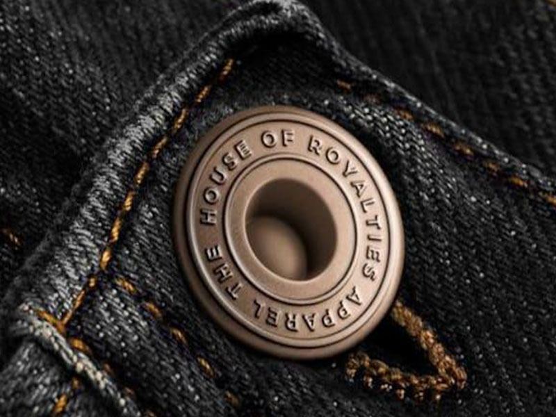 Jeans Buttons with Engraved Logo