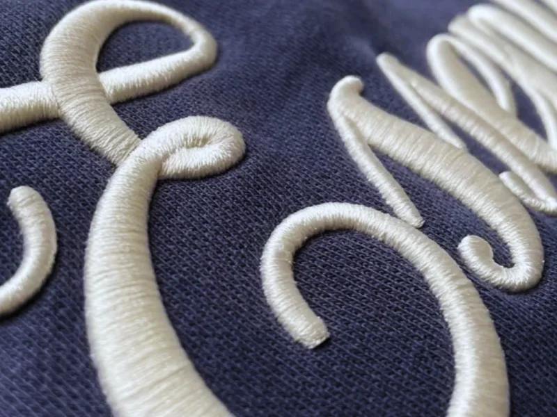 3D puff embroidery