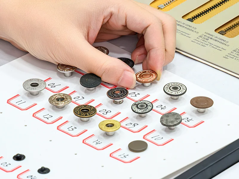 Denim Jeans Buttons Colors