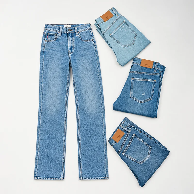 Custom straight jeans