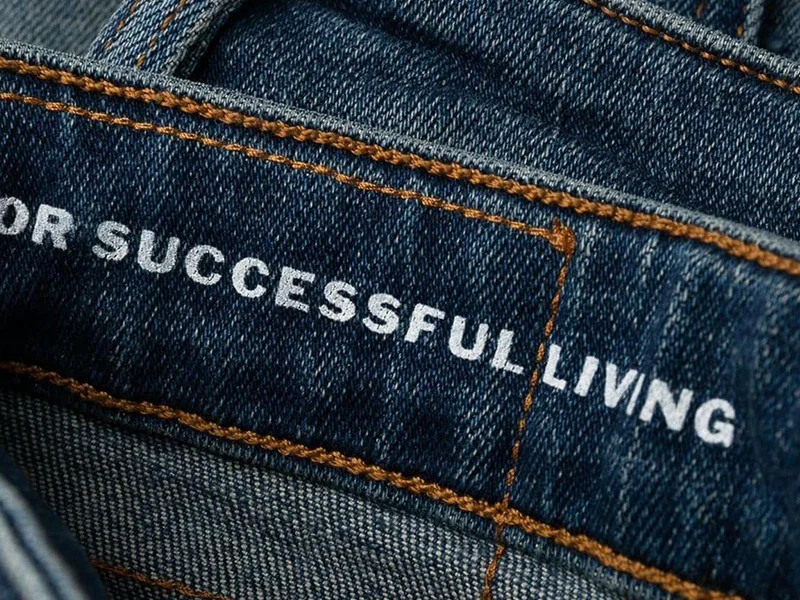 Heat Transfer Jeans Labels