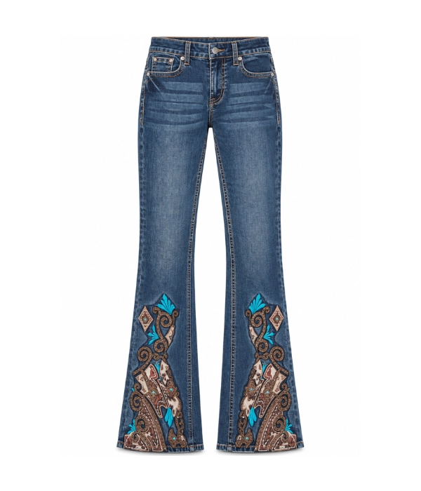 Western Embroidered Jeans