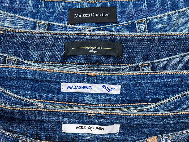 Woven Labels on Jeans