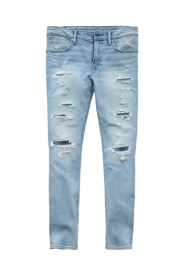 distressed skinny jeans