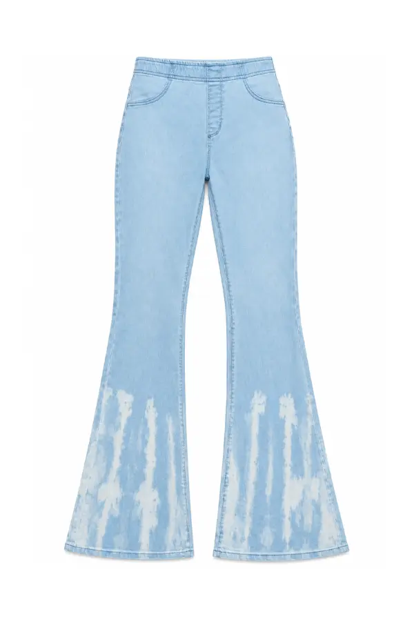 light blue skinny flare jeans